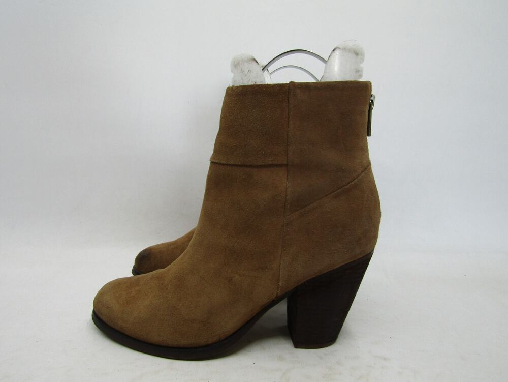Arturo Chiang Womens Size 9 M Brown Suede Zip Ankle Fashion Boots Bootie